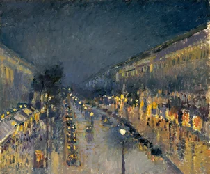 Boulevard Montmartre v noci, 1897